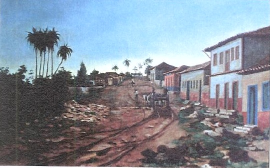 Rua de Sabará feita por Emílio Rouedé em 1894.