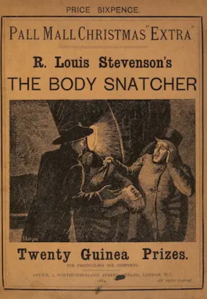 Capa de lançamento de O Ladrão de Cadáveres de Robert Louis Stevenson